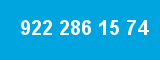 922 286 15 74 922 286 15 74